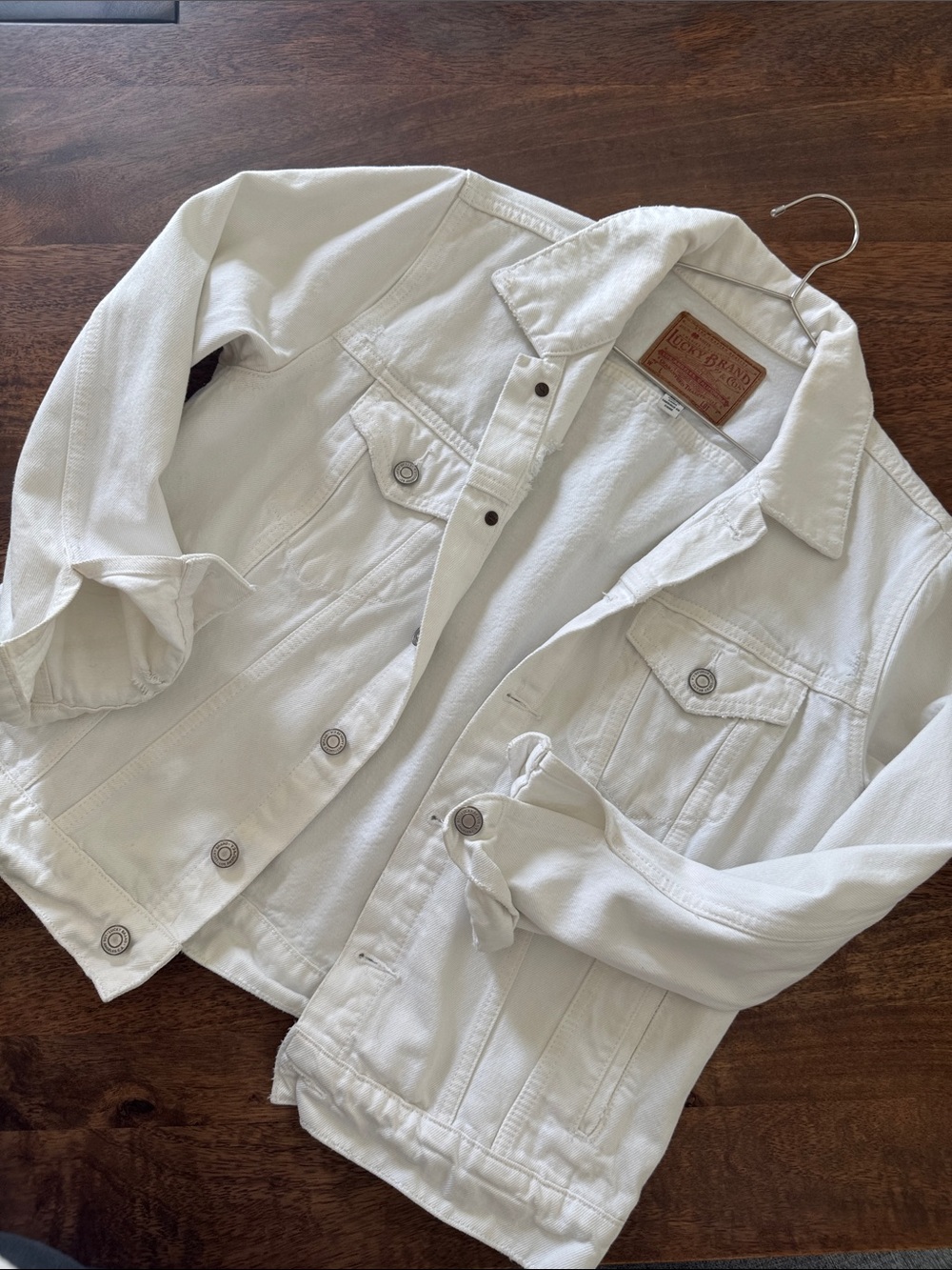 Lucky Brand White Denim Jean Jacket for Women